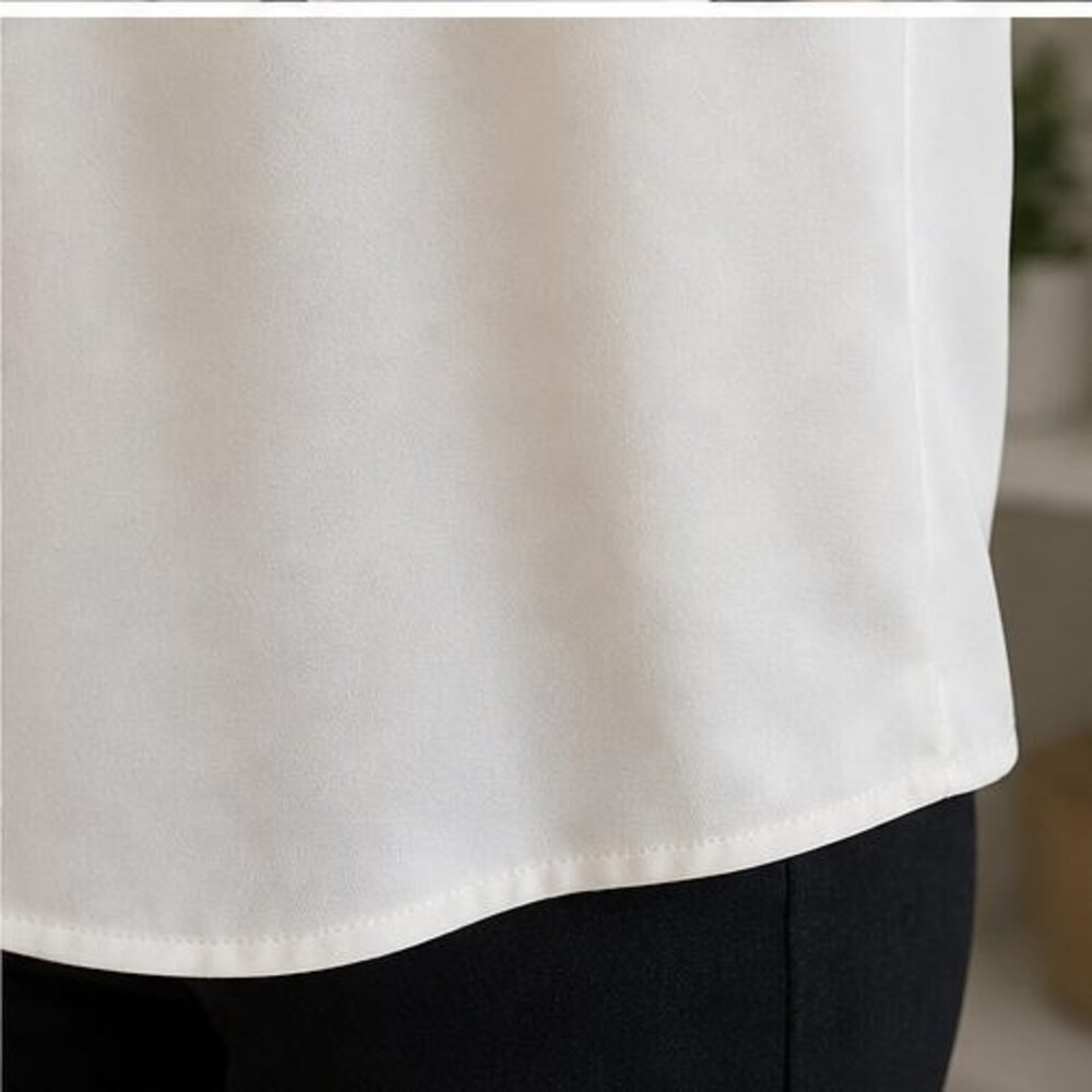 Ivory Button Blouse - Picture 6 of 6